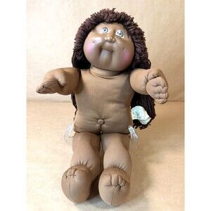 Vintage 1985 Cabbage Patch Kid Doll – African American Girl – Black/Brown Sig
